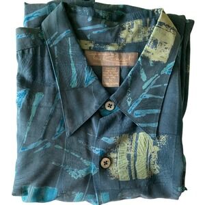 Tori Richard Honolulu Silk Button Up Camp Shirt Men's XL Abstract Print